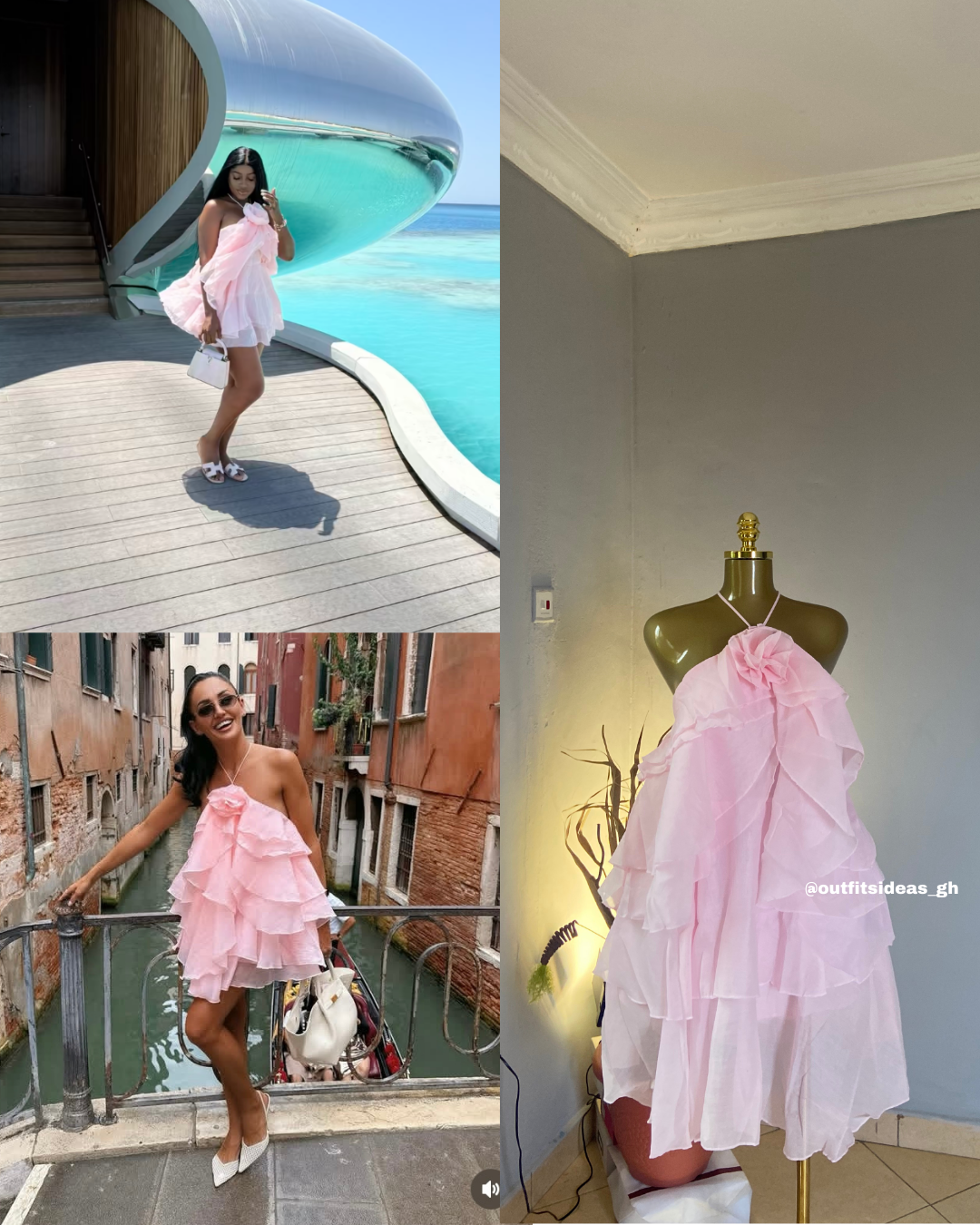 Spaghetti Strap Layered Dress
