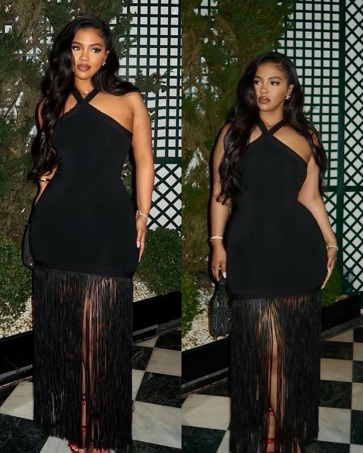Fringe Halter Dress — image 2 of 3