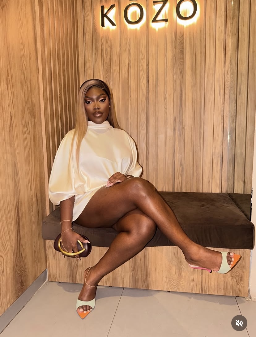 Long sleeve Chic Mini Silk Dress — image 3 of 4