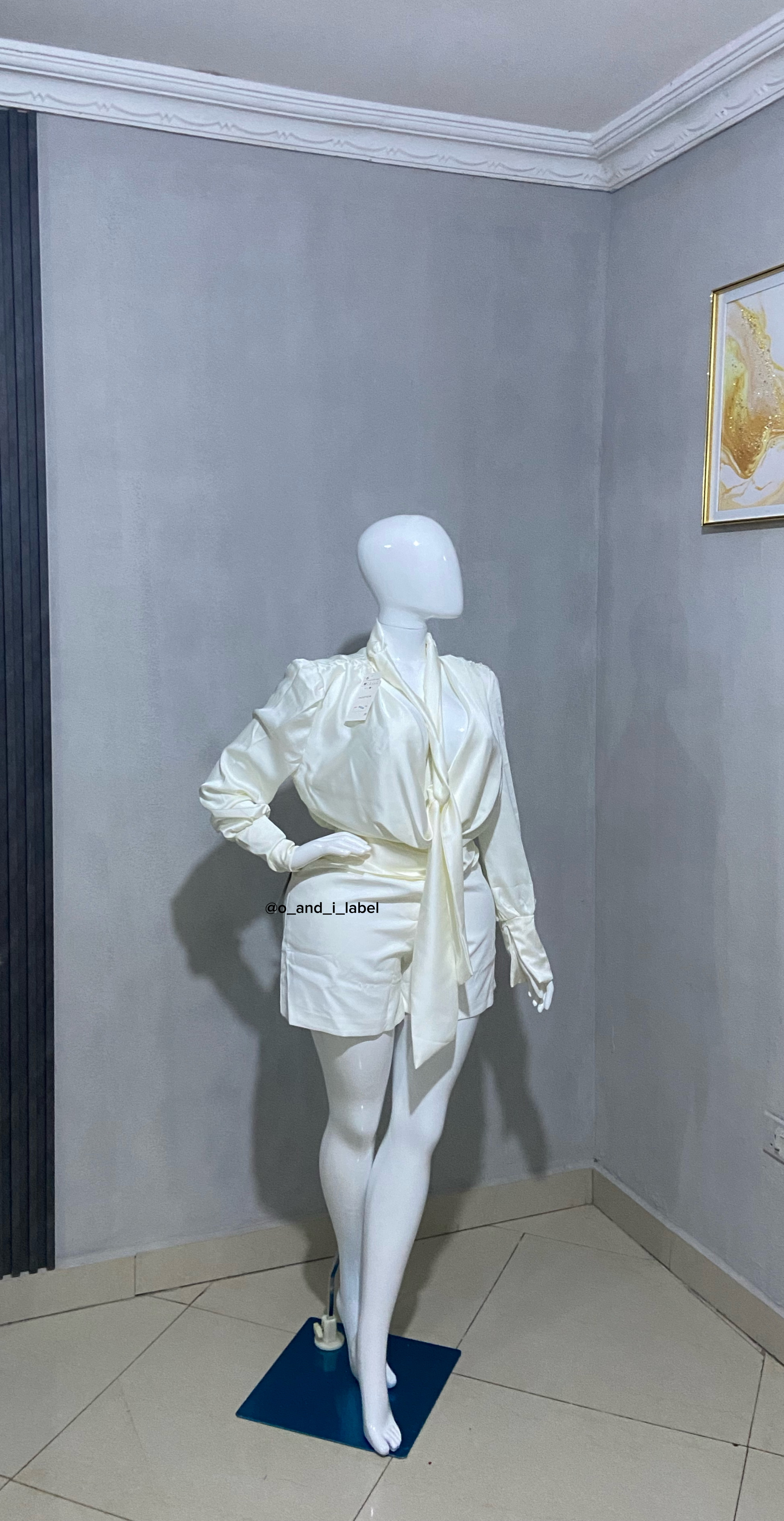 Draped Chic Silk Blouse — image 1 of 5