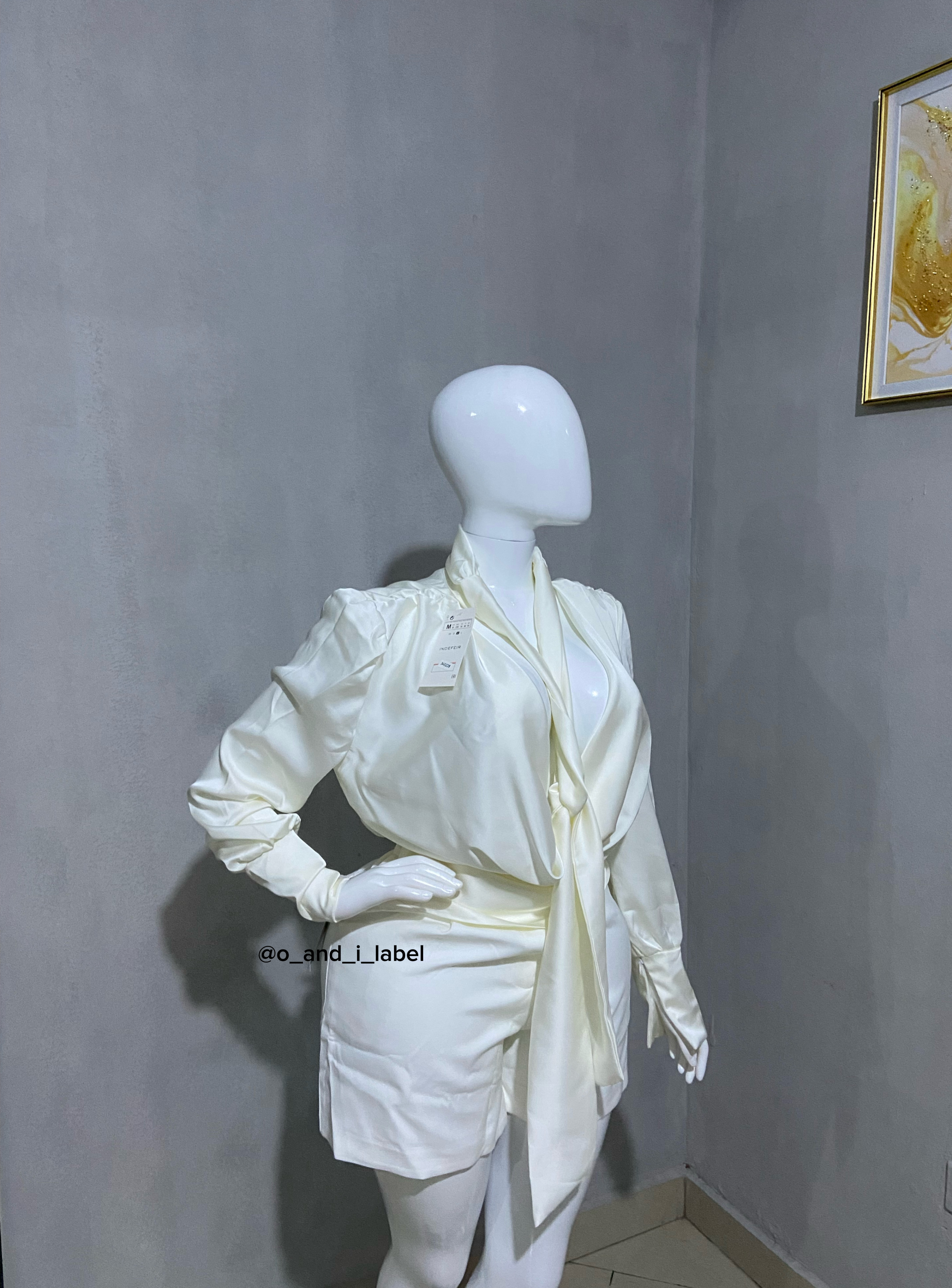 Draped Chic Silk Blouse — image 3 of 5