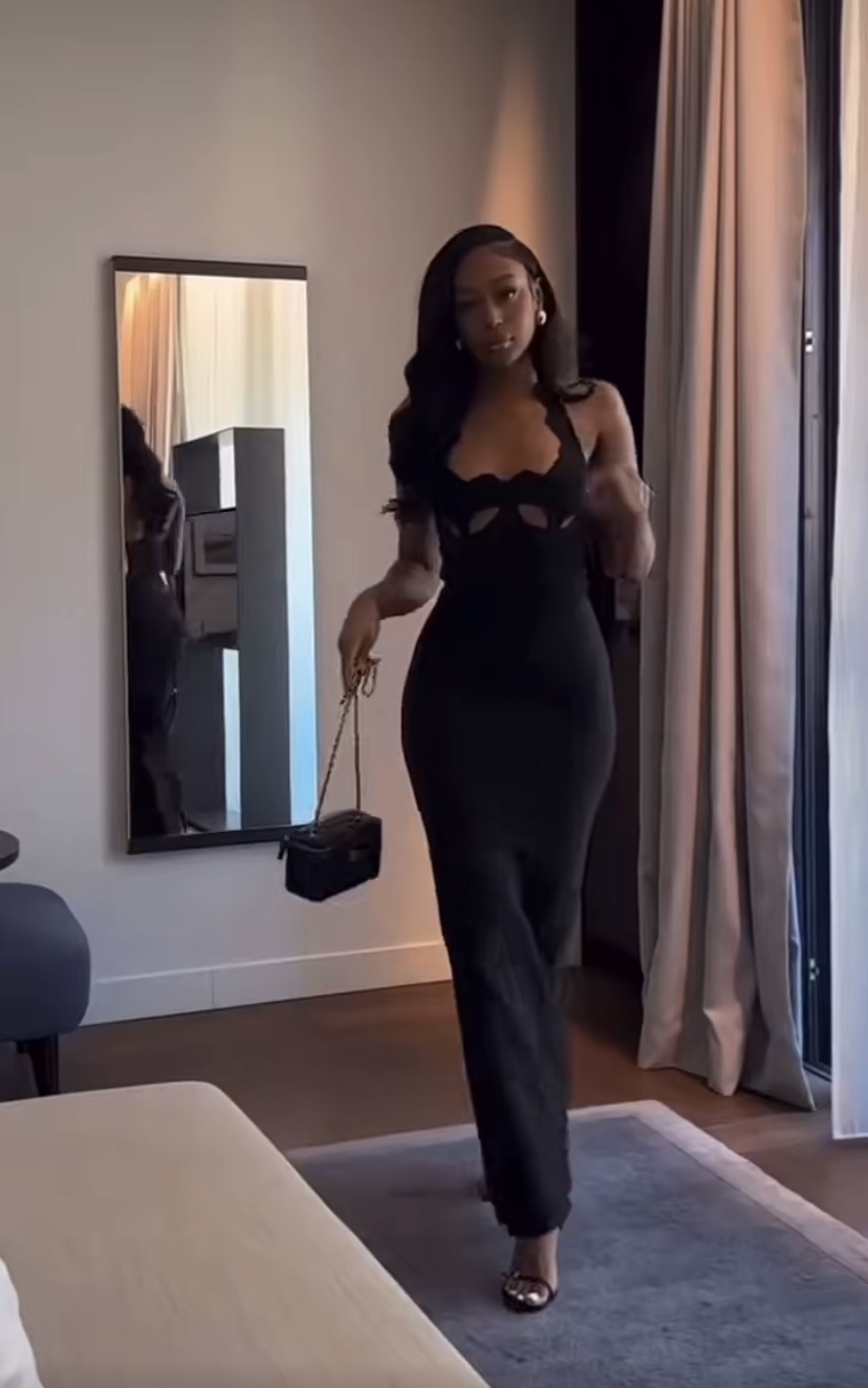Elegant Long Fitted Bandage Dress — image 2 of 4