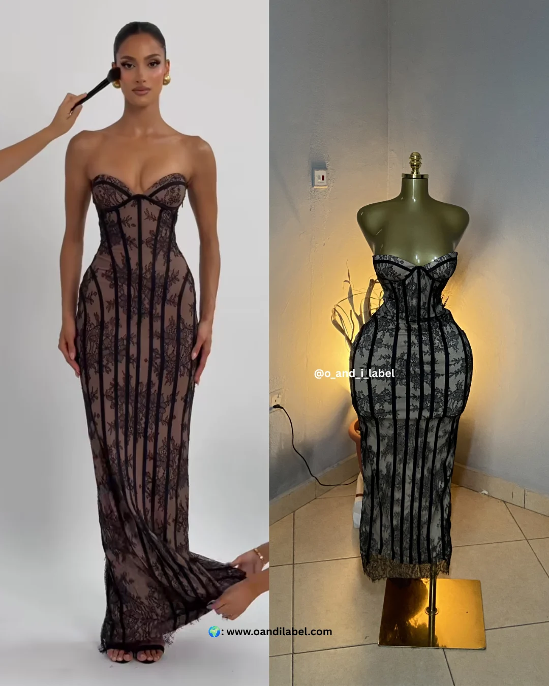 Sleeveless Lace Patchwork Long Dress