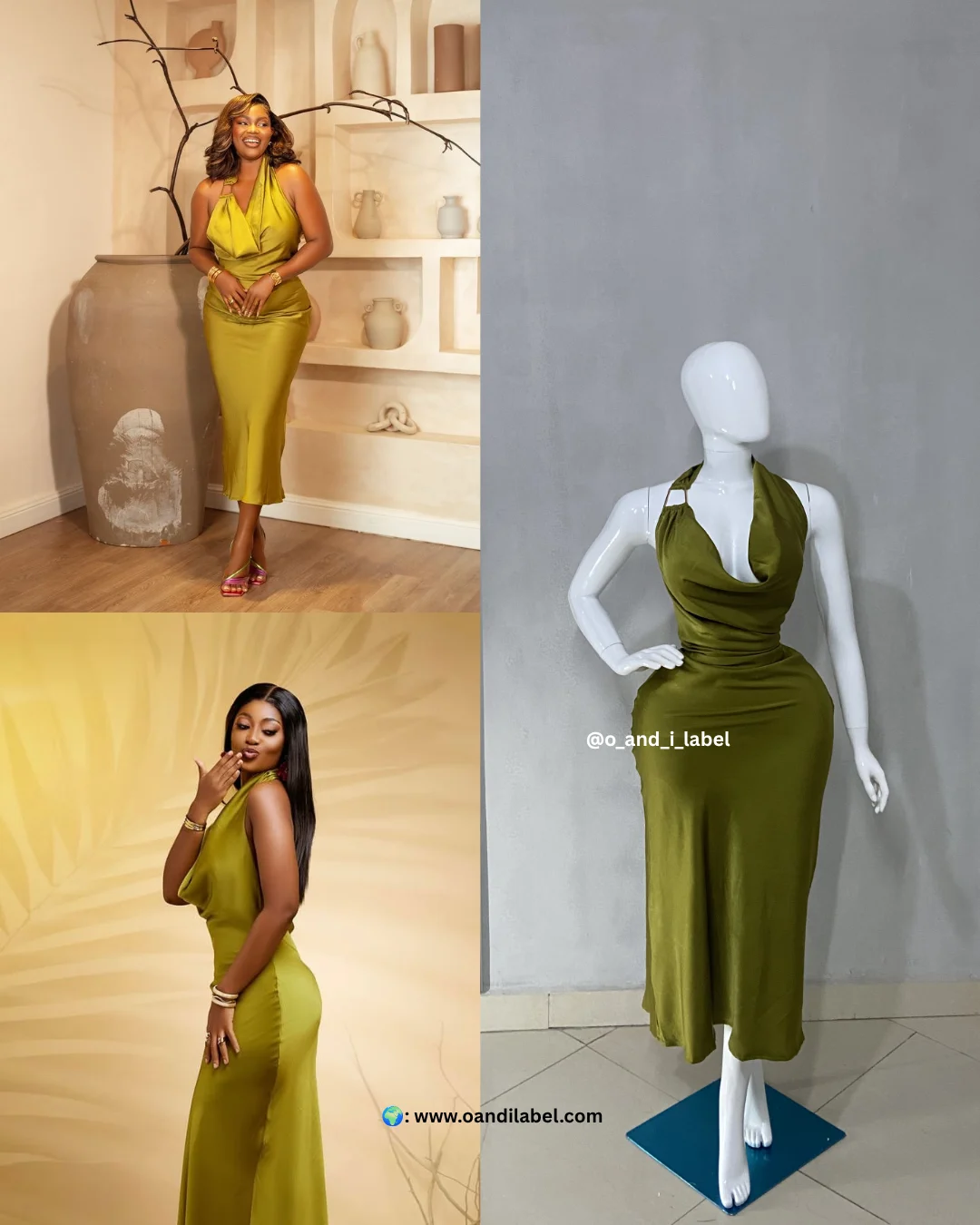 Textured Silk Midi Dress