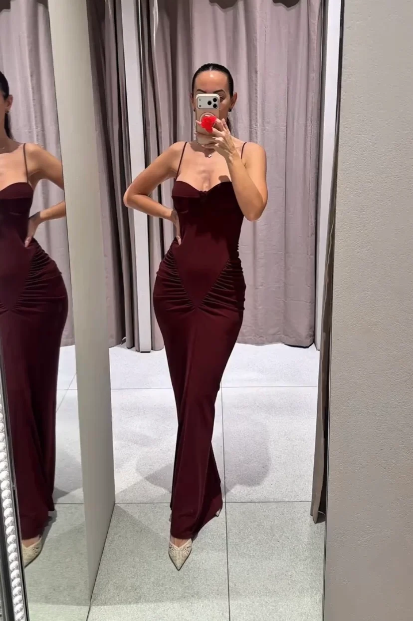 Slim Fit Long Maxi Dress — image 2 of 4