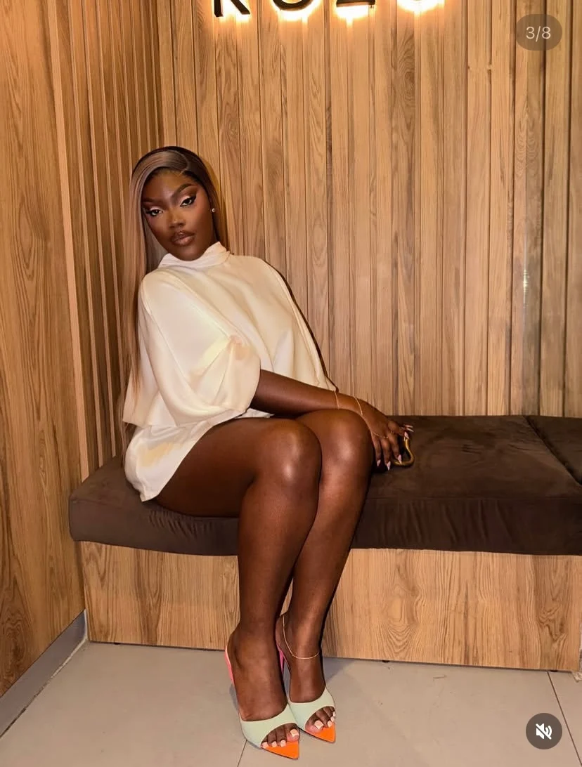 Long sleeve Chic Mini Silk Dress — image 4 of 4