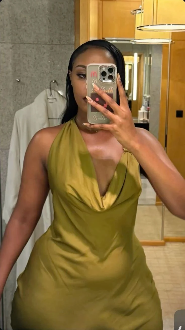 Textured Silk Midi Dress — image 4 of 4