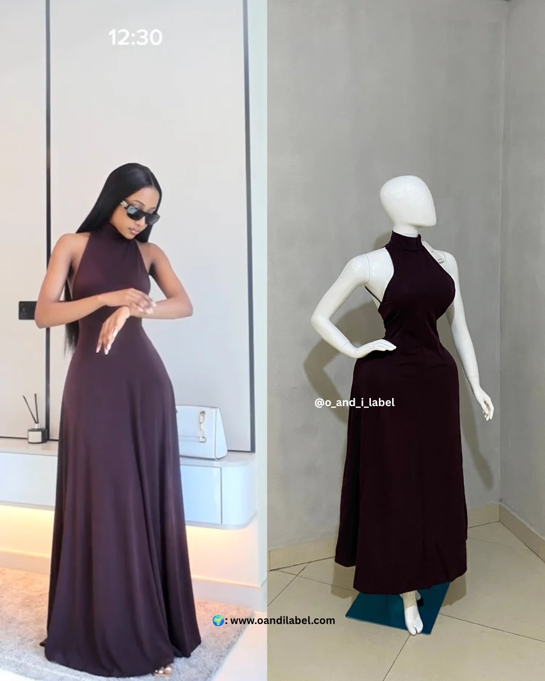 Sleeveless Elegant Maxi Dress — premium women's fashion at O & I Label