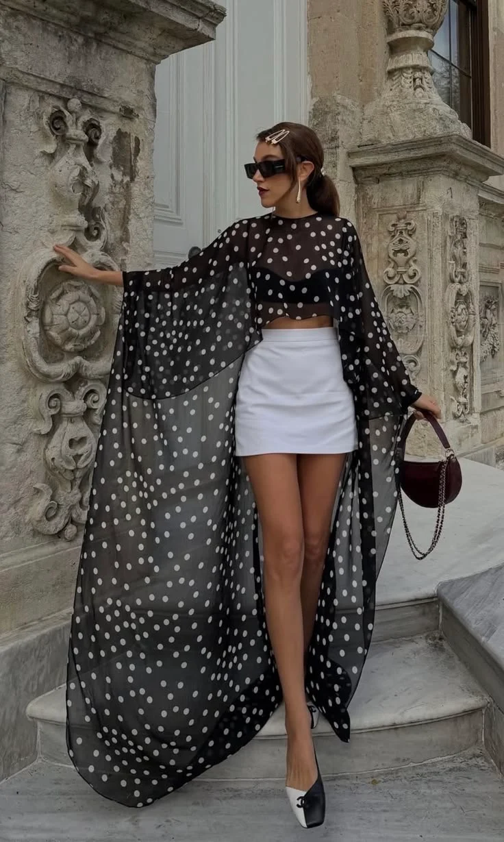 Polka Dot Cape Top — image 5 of 5