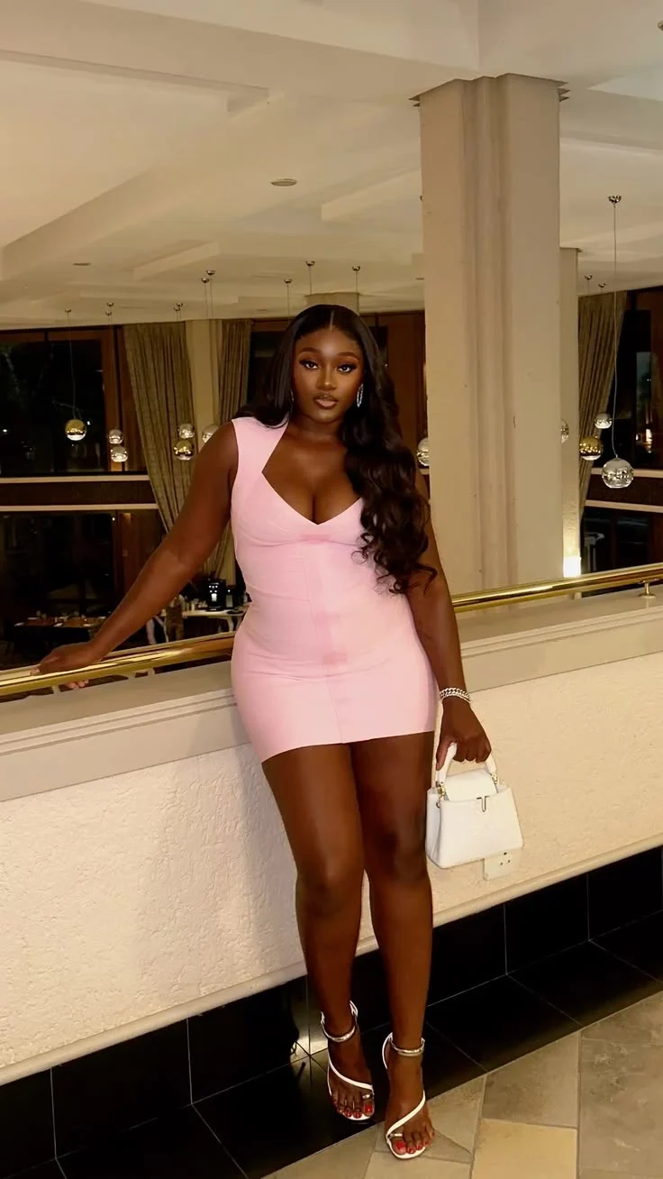 V-Neck Bandage Mini Dress — image 3 of 8
